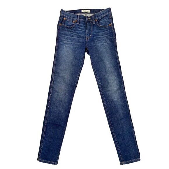 Madewell 9" High Riser Skinny Skinny Size 27 Jeans Medium Wash - Picture 1 of 8